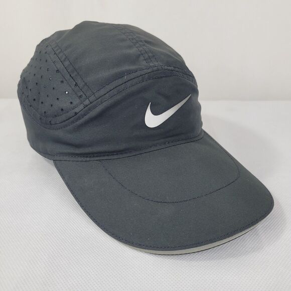 Nike Aerobill Tailwind Adult Black Reflective Swoosh Adjustable StrapBack Hat - Picture 1 of 12